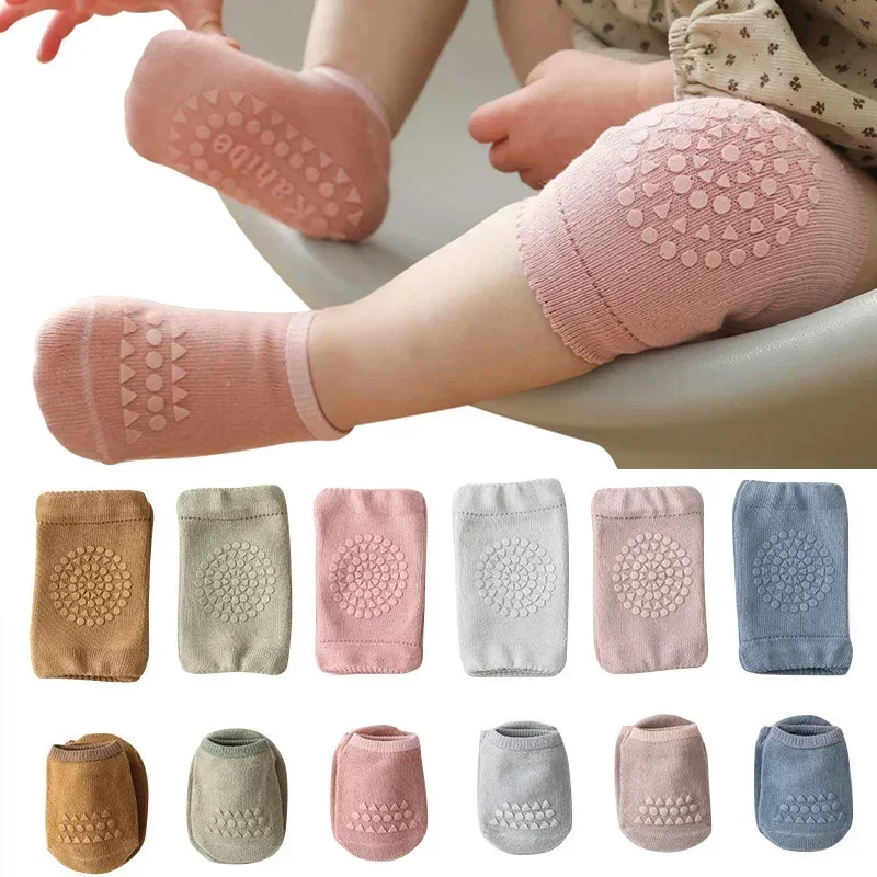 Baby Knee Pad Crawling - Baby kniebeschermers en sokkenset voor baby's