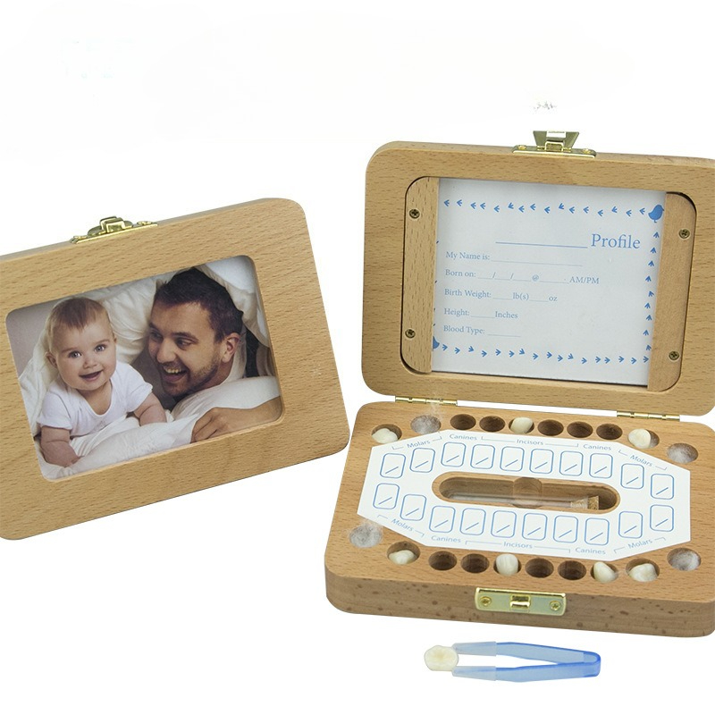 Baby Products Photos - Houten fotolijst Babytandendozen Kinderen Melktanden Aandenken