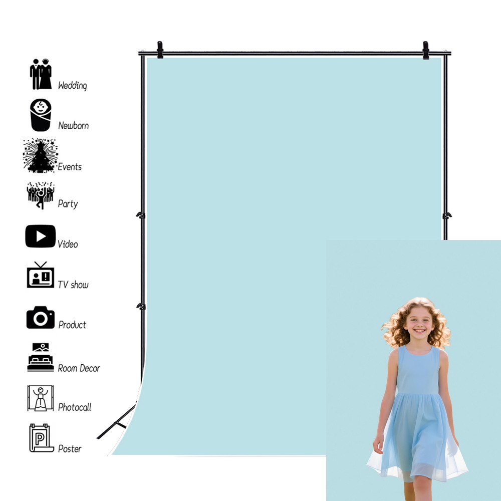 Baby Products Photos - Blauwe effen kleur professionele fotografie achtergrond