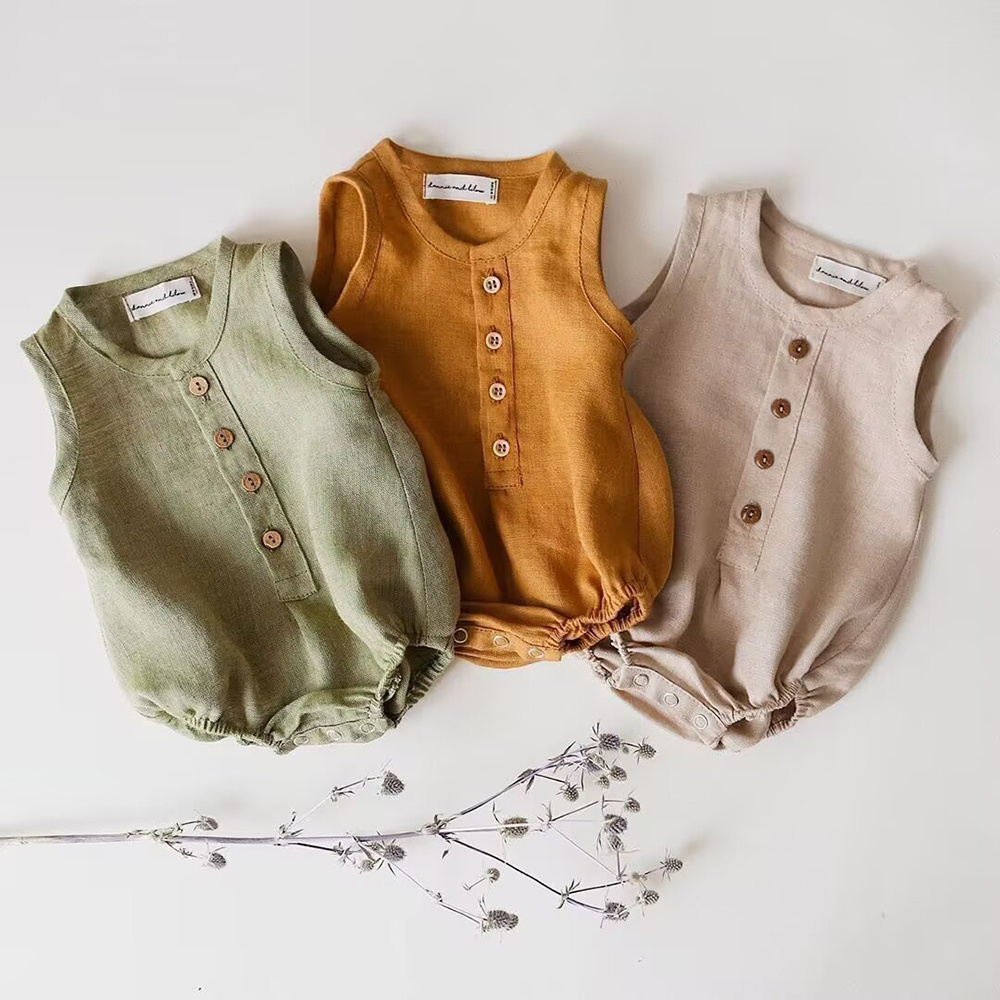 Baby Products On Sale - Pasgeboren Baby Jongens Linnen Katoenen Romper