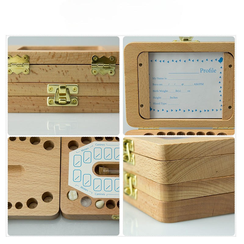 Houten fotolijst Babytandendoz - Baby Products Photos recensie en prijs
